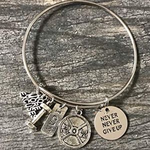 No Excuse Exercise Bracelet, Never Give Up